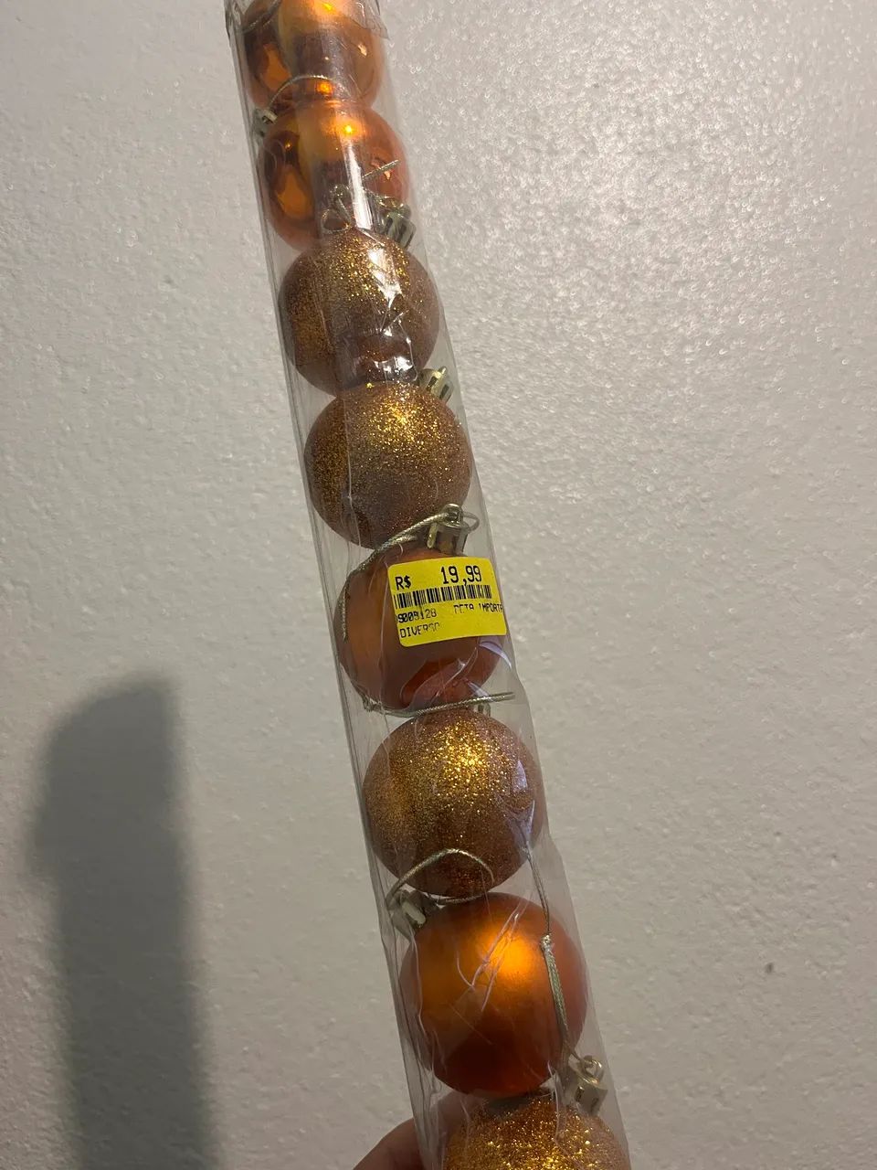 Enfeite de natal bolas natalinas laranja - Foto 3