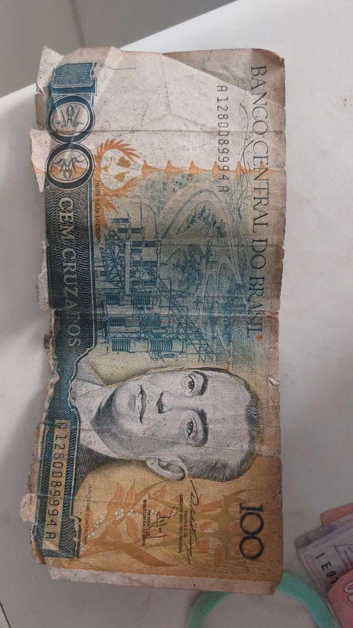 Vendo Cédula Antiga $100 Cruzados - Foto 3