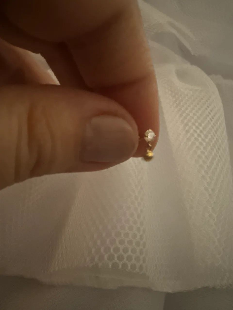 Brinco infantil de ouro 18k