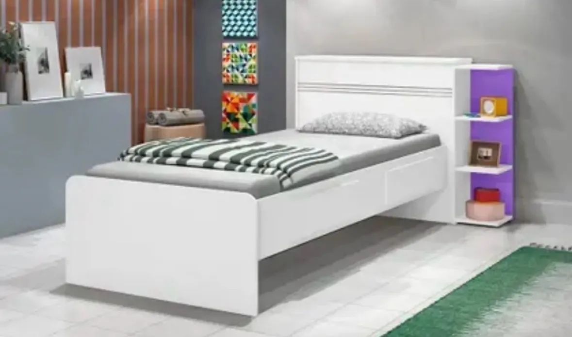 Cama de solteiro nunca usada (ainda com embalagem da loja)