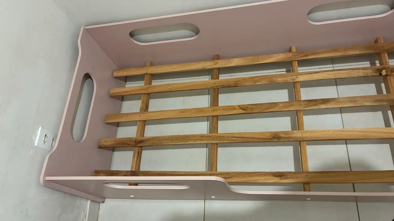 Cama infantil feminina Rosa  - Foto 3