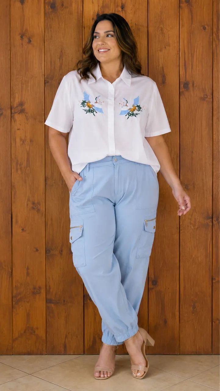 Conjunto Calça e Camisa 44:46 XL - Foto 2