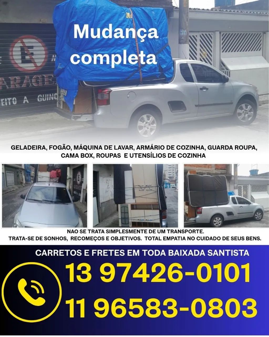 Carretos em praia grande, fretes e pequenas mudanças . São Paulo e Baixada Santista.  - Foto 3