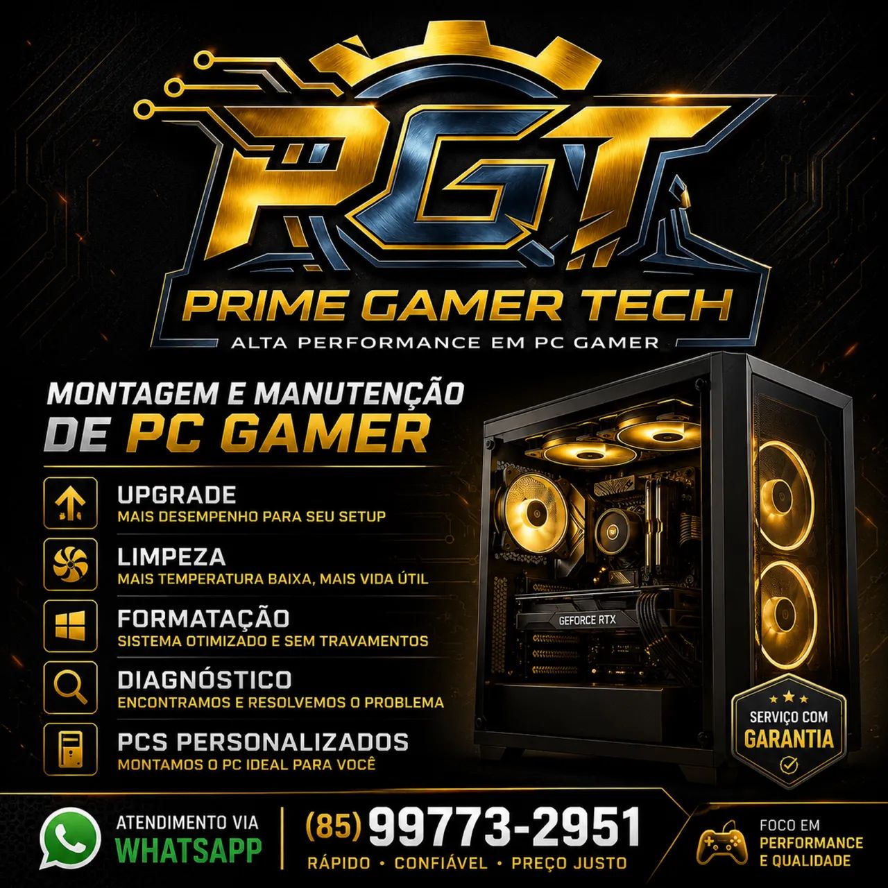 Montagem e Manutenção de PC Gamer | Prime Gamer Tech