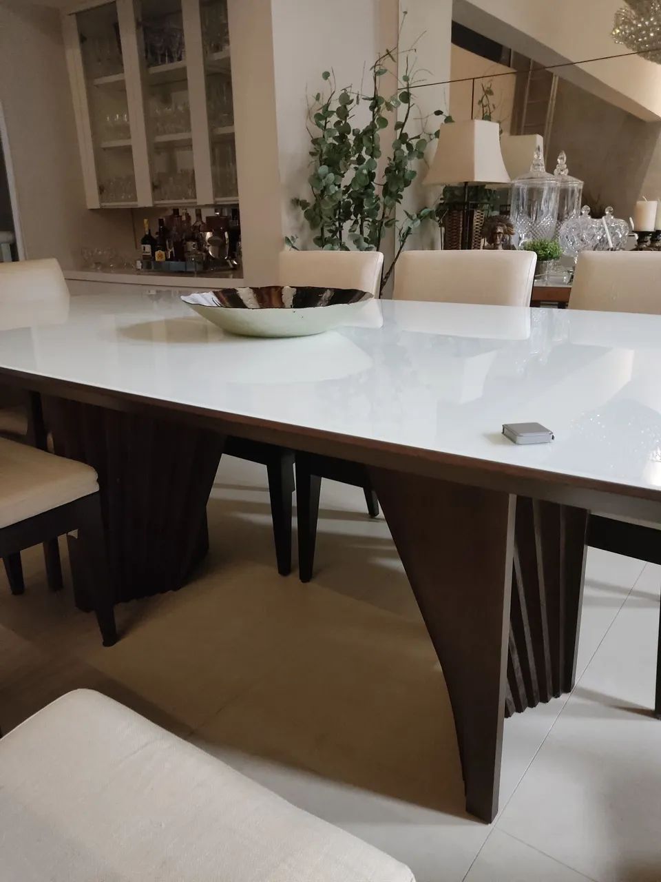 Mesa de jantar 2.20x1.10 8 lugares 