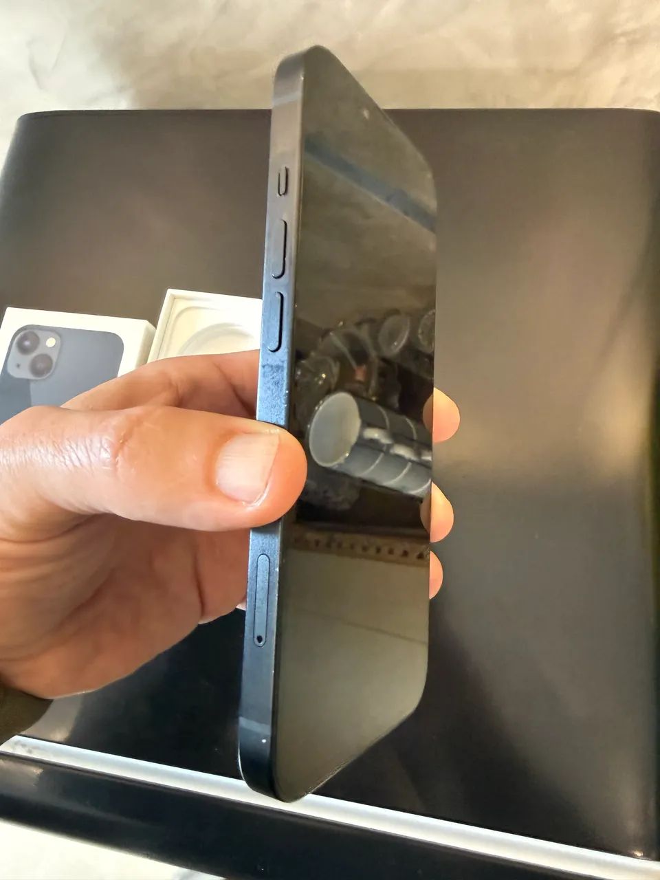 Apple IPhone 13 256GB usado + microfone lapela - Foto 5