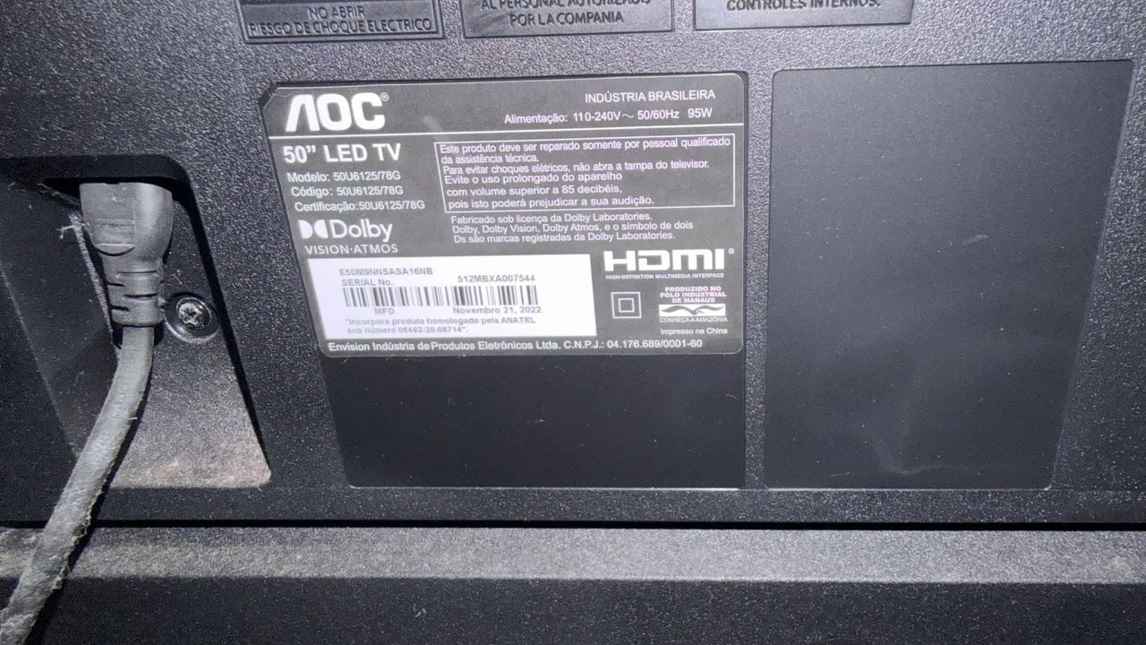 TV APC 50 polegadas modelo 50u6125/78g - Foto 3