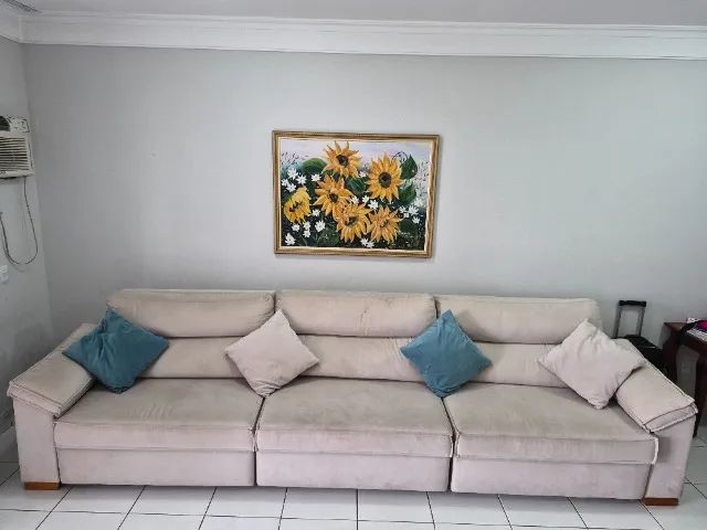 Sofá retrátil semi-novo, 3,80 metros - Foto 4