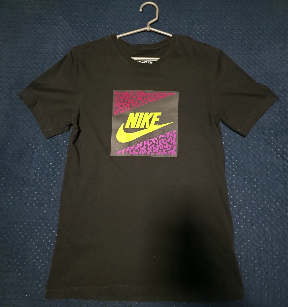Camiseta Nike Estampada Preta Tam. P (Original)