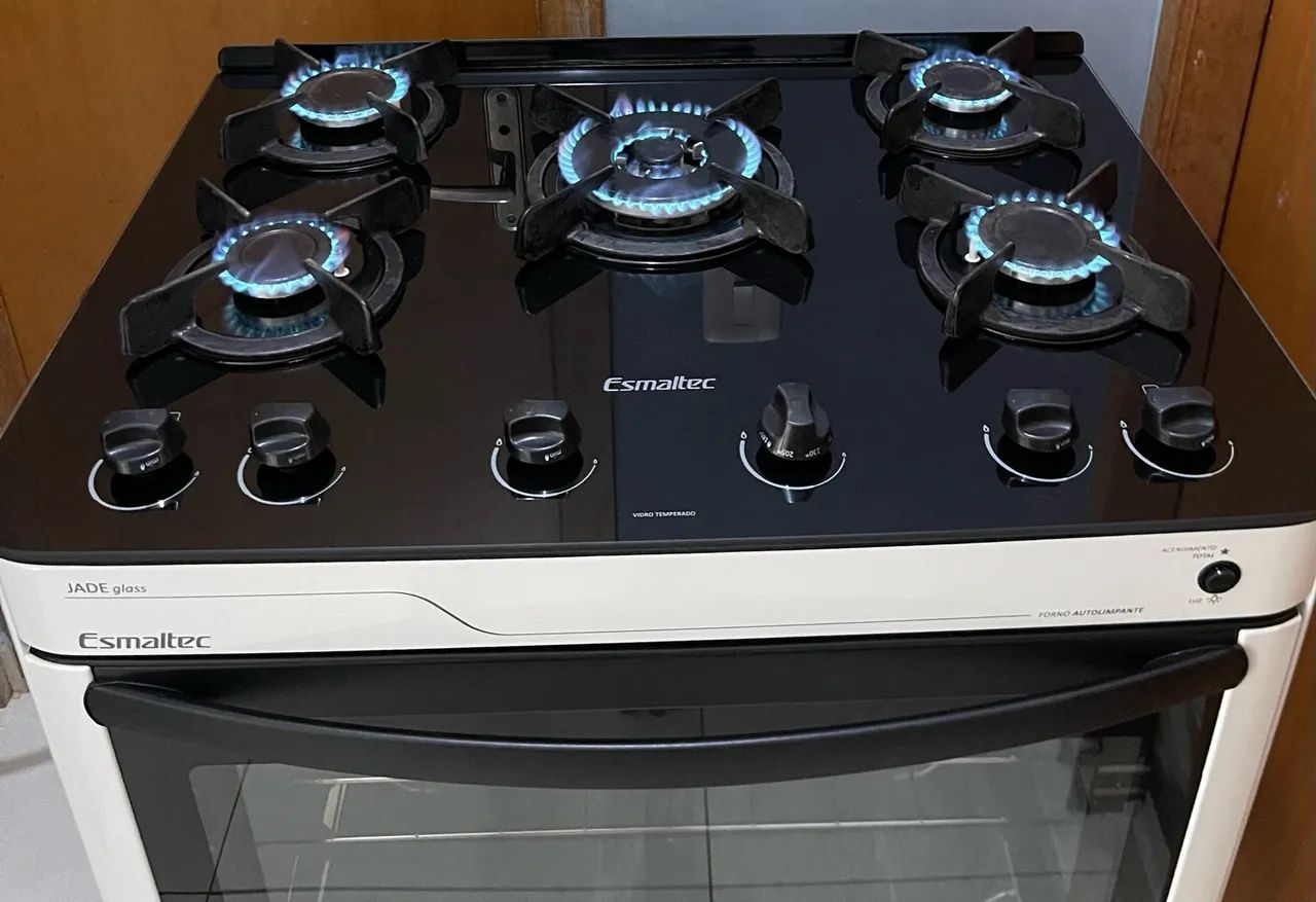 Fogão 5 Bocas Mesa de vidro Elétrico,Esmaltec!  - Foto 2