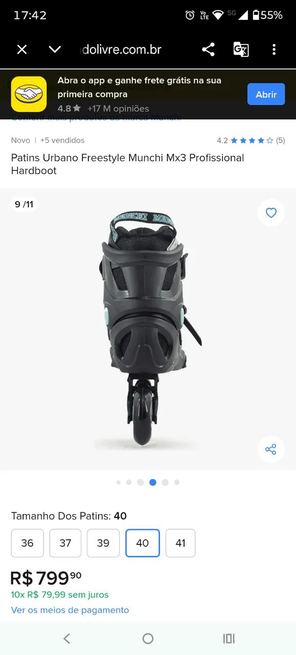 Roller novo na caixa  - Foto 2