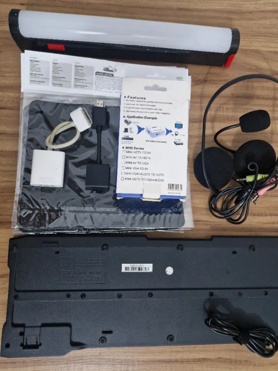 Teclado USB Conversor HDMI VGA + Brindes - Foto 5