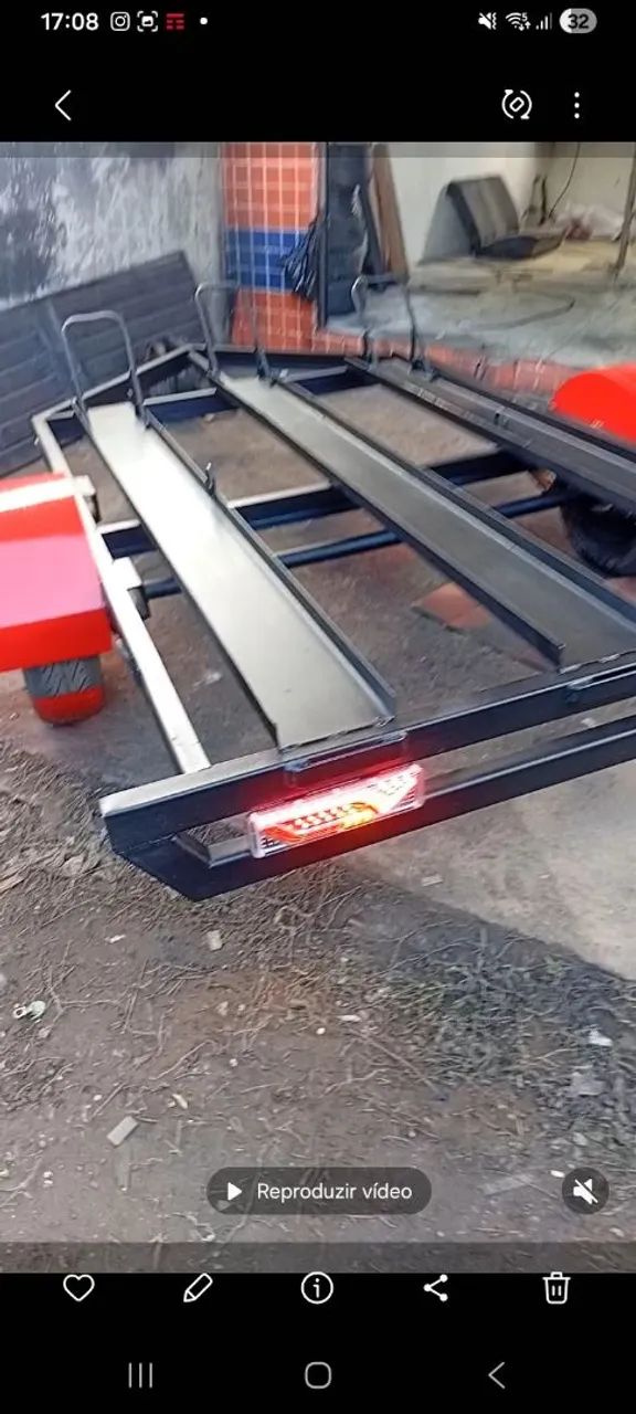 Carretinha para 3 motos