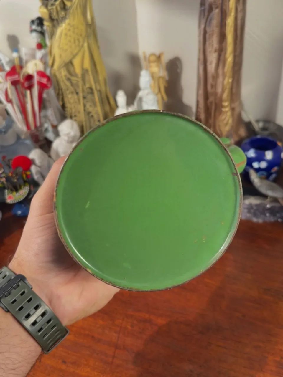 Bule em Ágata Verde com Pintura Floral - Foto 6