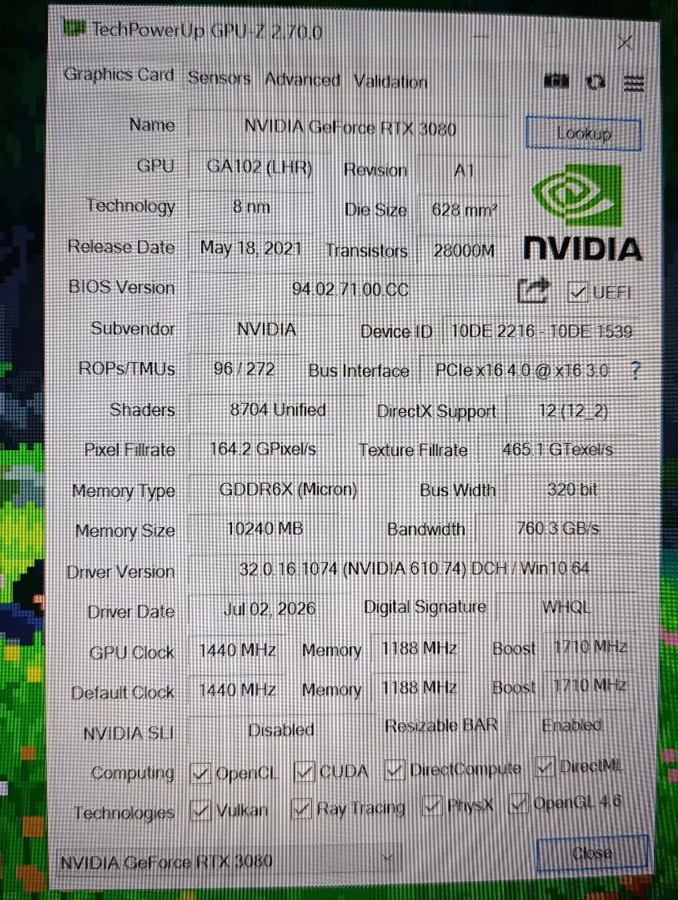 RTX 3080 10Gb OC Peladn  - Foto 3