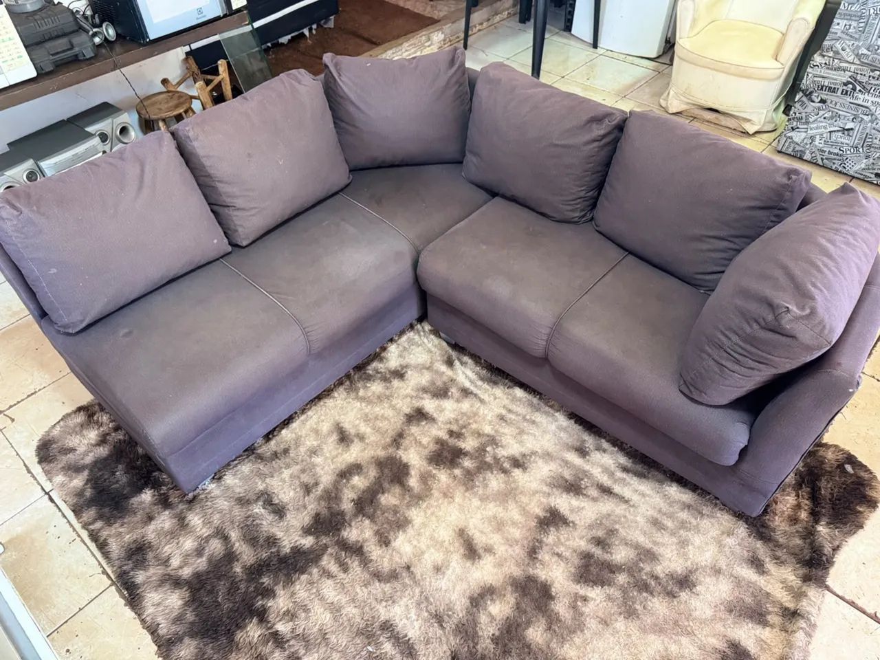 Vendo sofa de canto em bom estado (ENTREGO)