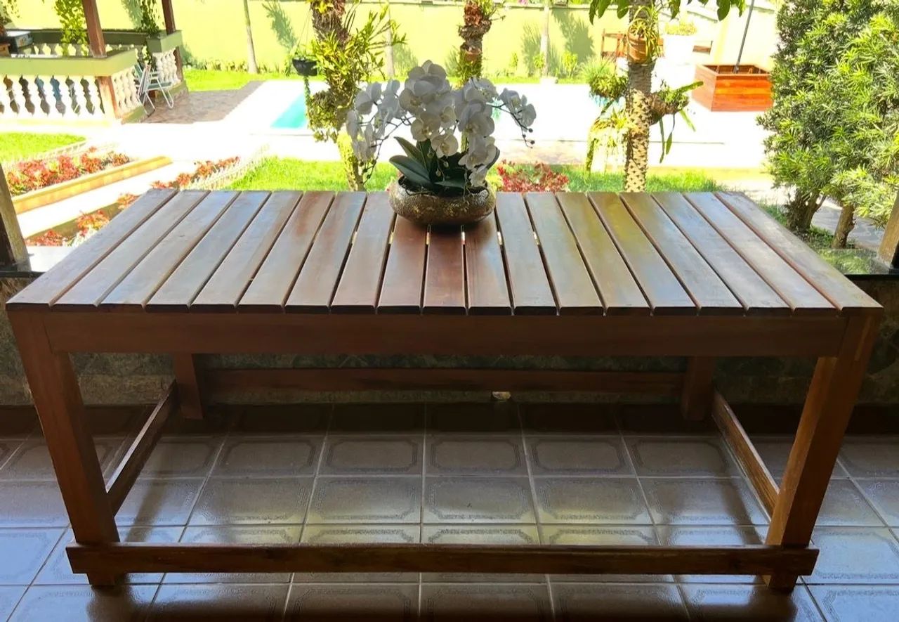 VENDO MESA DE MADEIRA - Foto 3