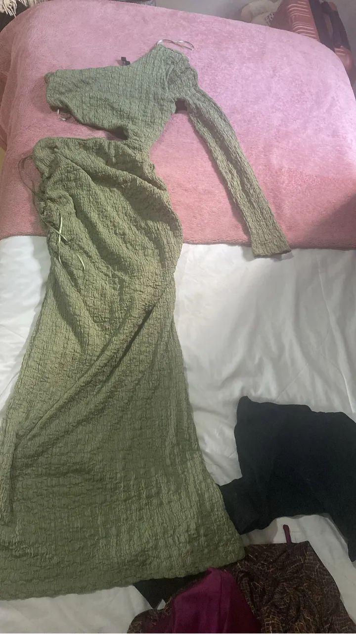 Vestido verde da renner 