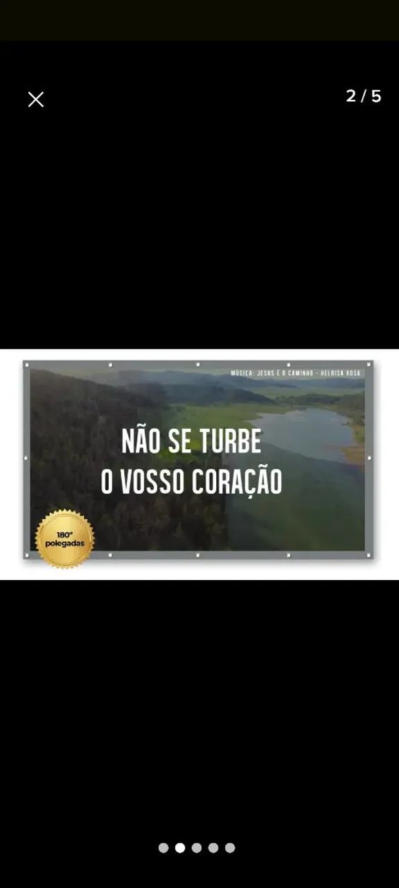 Tela de projeção 3x1,80 - Foto 4