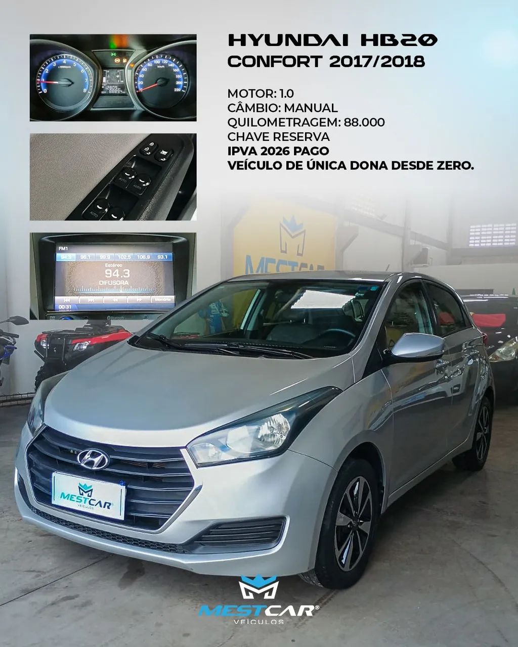 Hyundai Hb20 HB20 Comf./C.Plus/C.Style 1.0 Flex 12V 2018