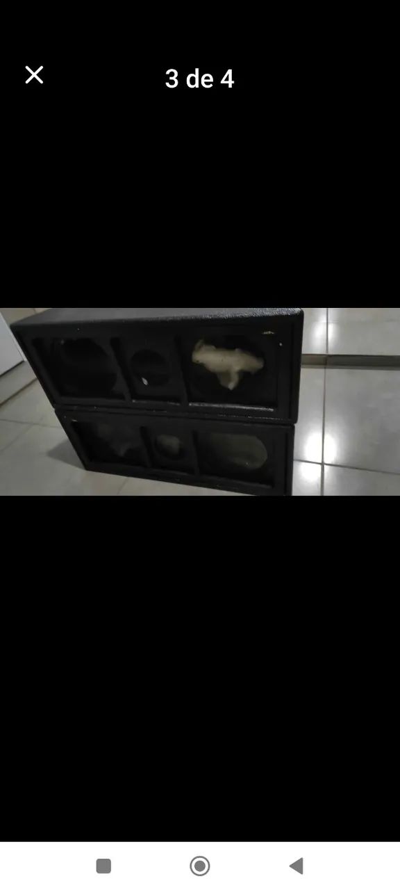 caixas gabinete som altomotivo  2x8 polegadas 2 unidades naval - Foto 3