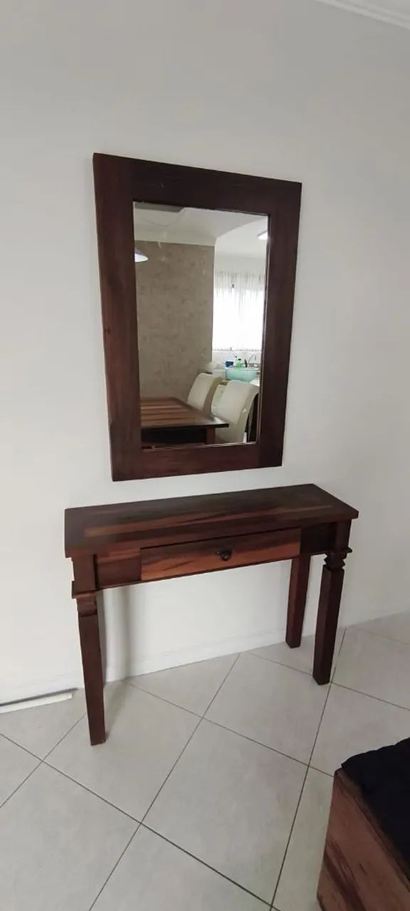 Conjunto de Mesa de Demolição, cadeiras, aparador e espelho - Foto 5