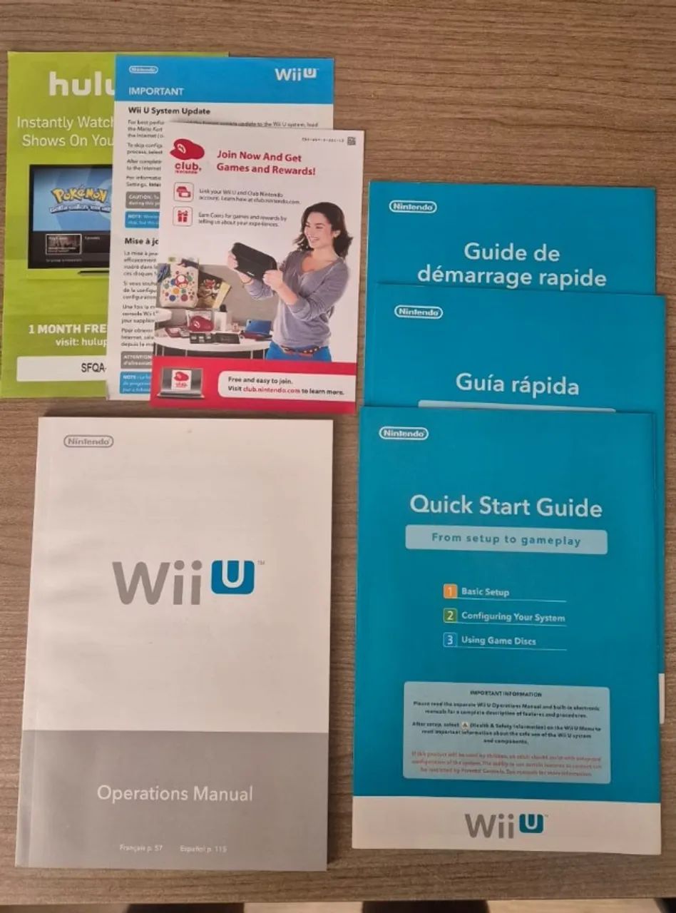 Manual Wii U Completos e Folhetos