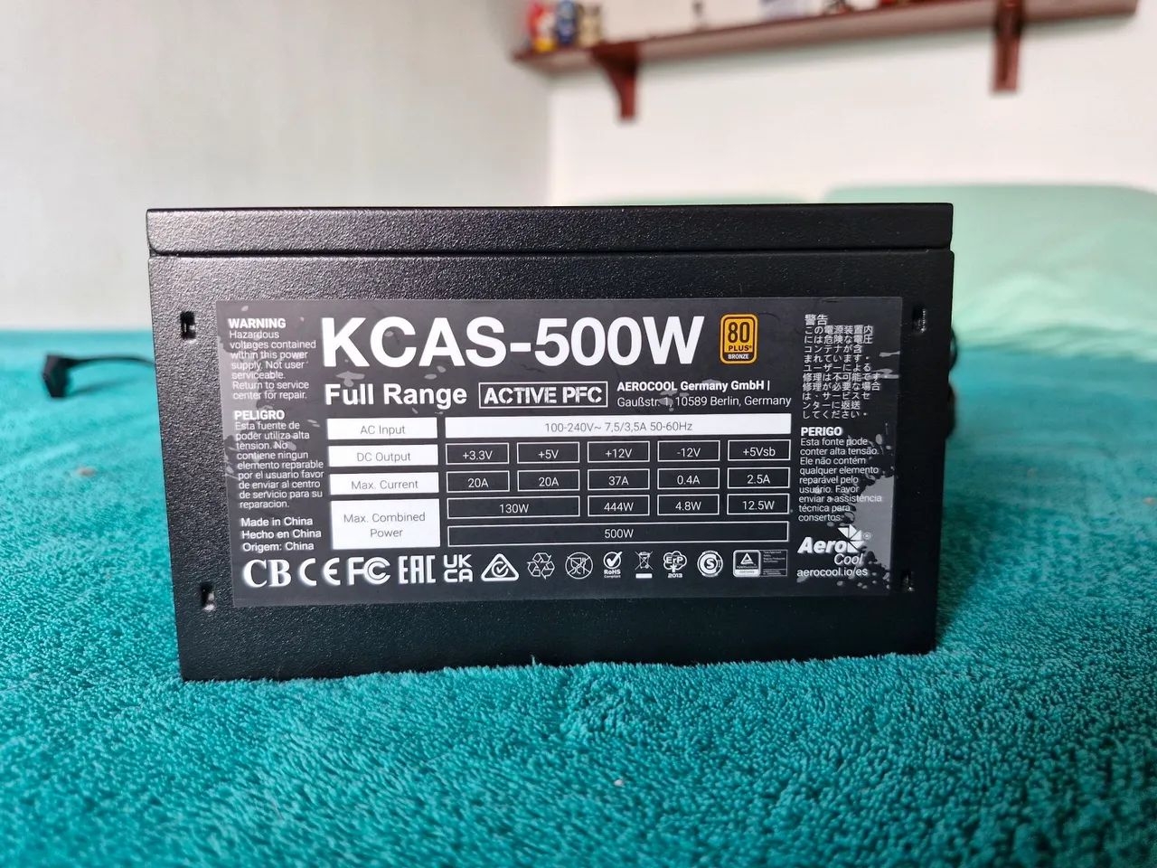 Fonte 500w, 80 Plus bronze, PFC Ativo (USADA) - Foto 2