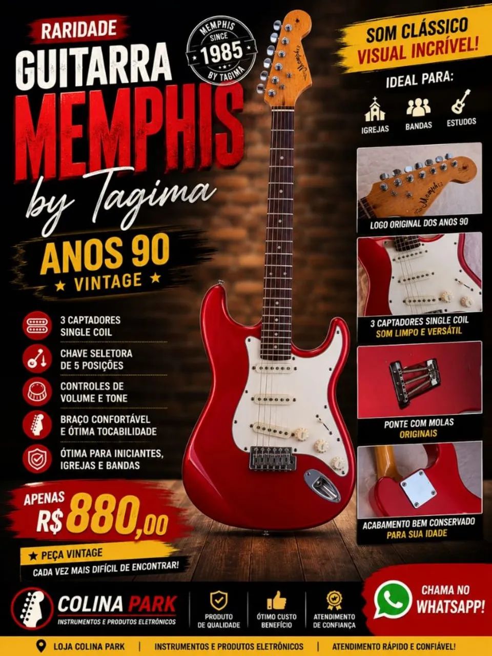 Guitarra Stratocaster Memphis 