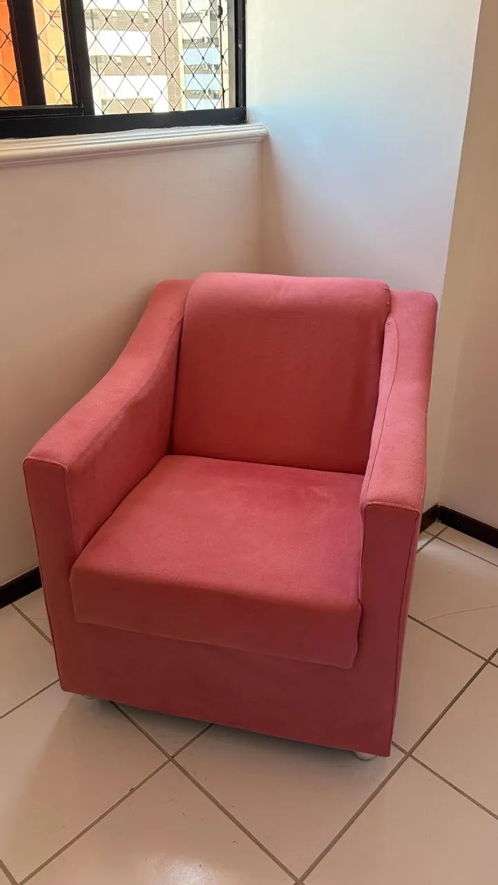 Poltrona Rosa - Seminovo  - Foto 3