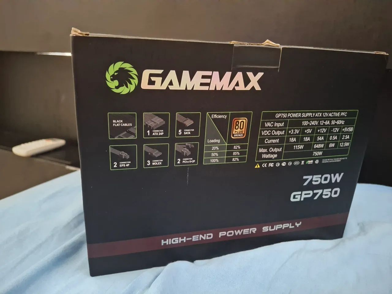 Fonte gamemax 750W GP750 high-end powersupply - Foto 2