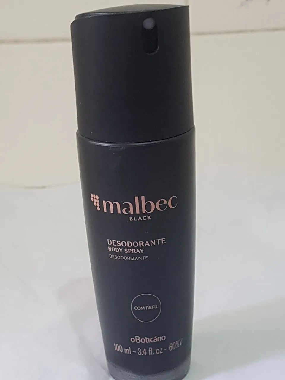Desodorante malbeck black o boticario.