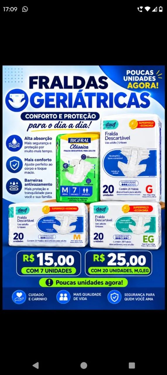 Fraldas Geriátricas