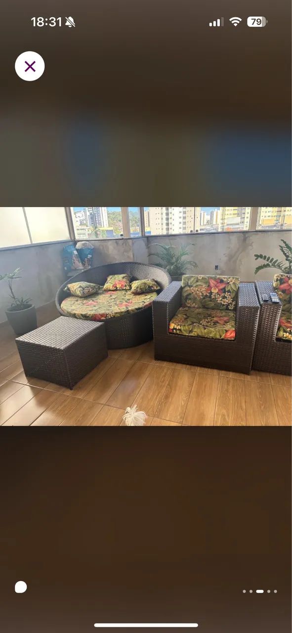 Conjunto de sofá fibra para jardim  - Foto 3