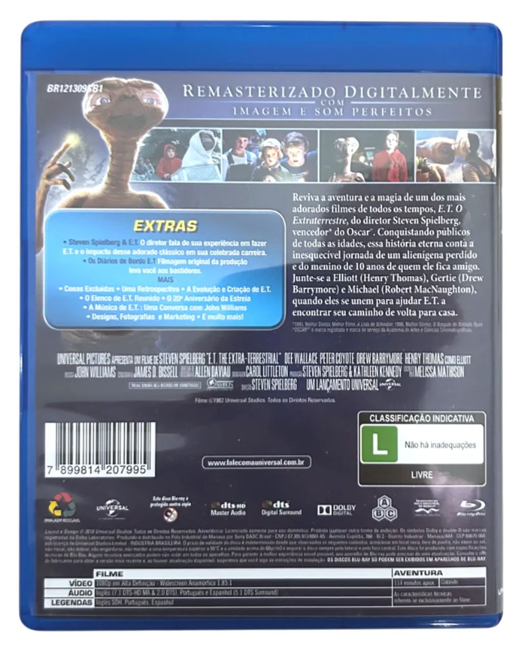 E.T. O Extraterrestre - Blu-ray original - Foto 2