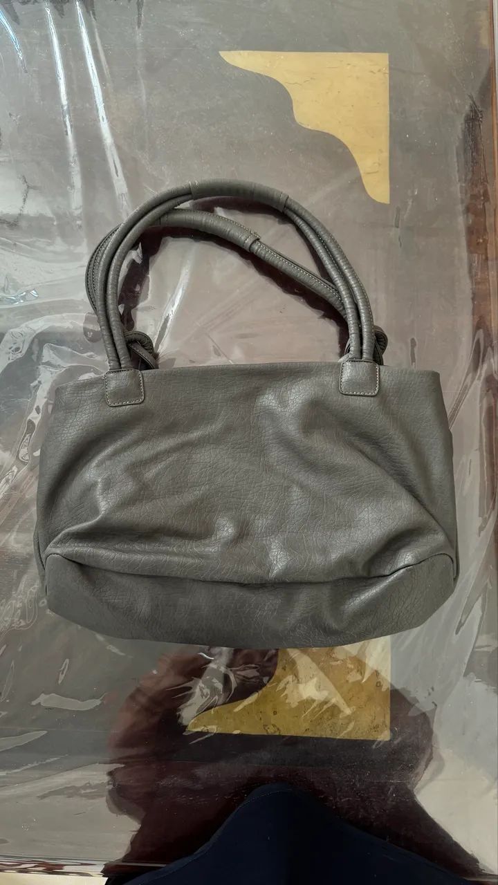 Bolsa Courino Cinza - Foto 2
