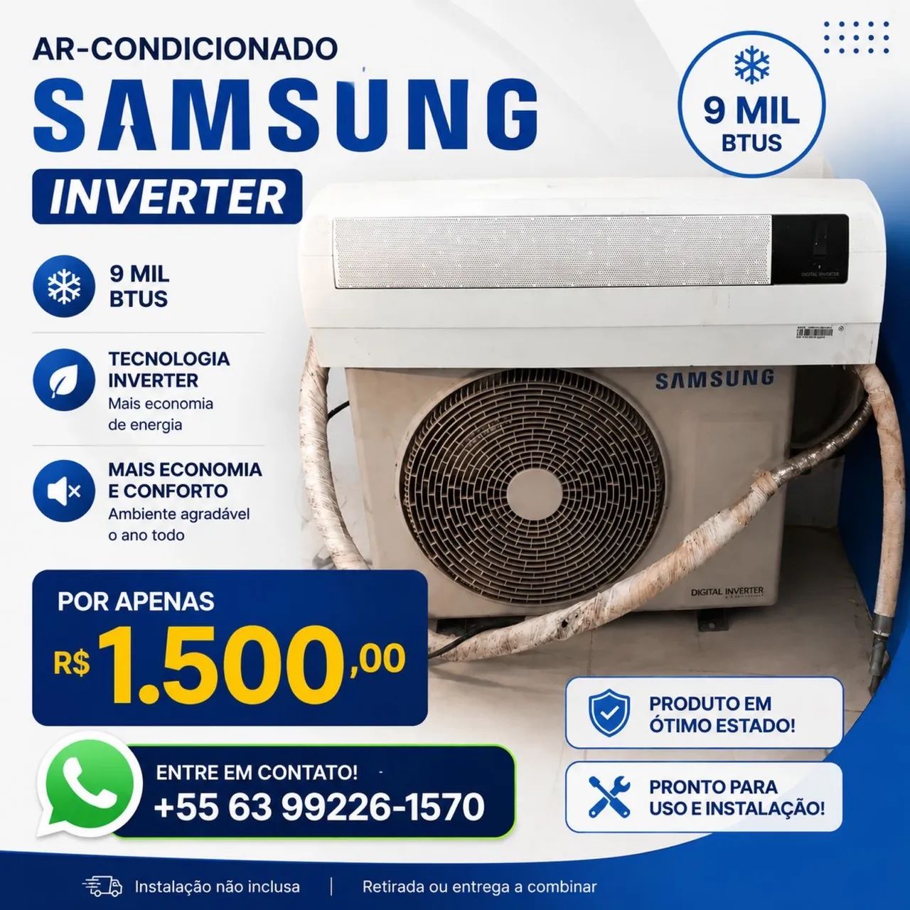 Vende se Ar Condicionado/Samsung  - Foto 2