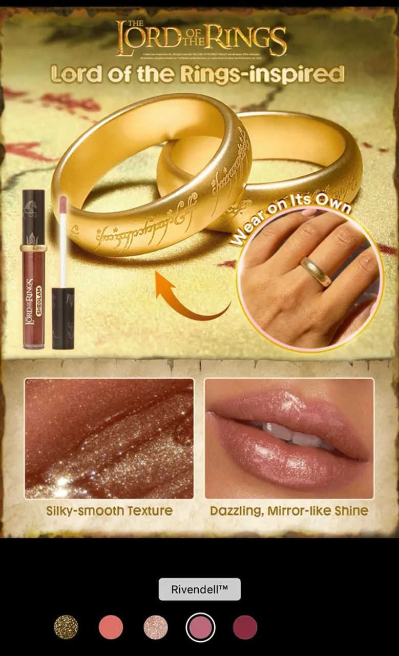 Kit SHEGLAM Kit SHEGLAM Gloss O Senhor dos Aneis + Gel Sobrancelha - Foto 4