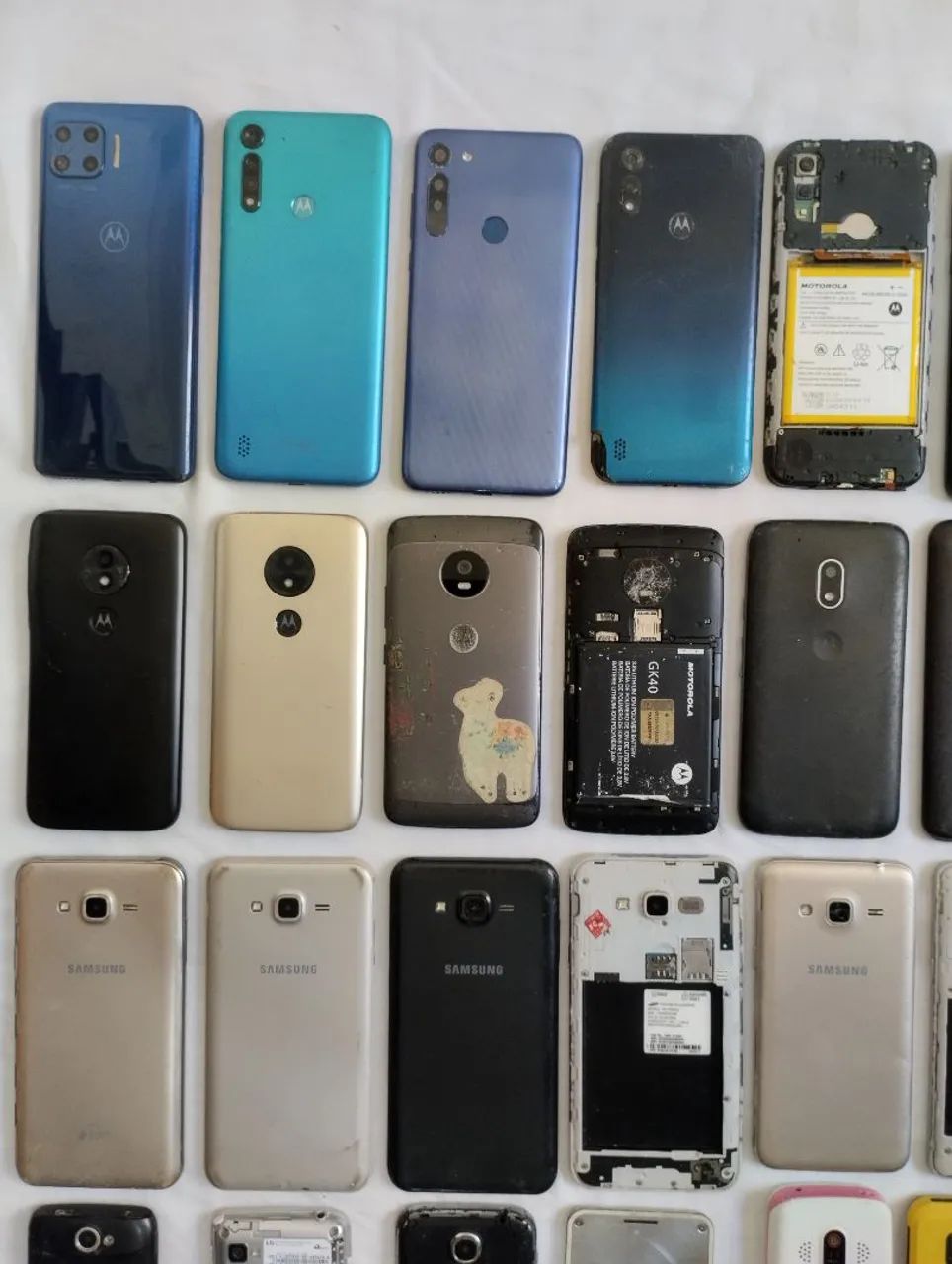 Lote de celulares, 34 celular, Motorola, Samsung, Asus, LG, Multilaser, tablets, defeitos - Foto 2