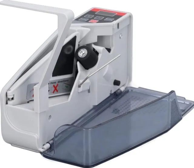 Mini Máquina De Contar Dinheiro Com Detector De Nota Falsa - Foto 2