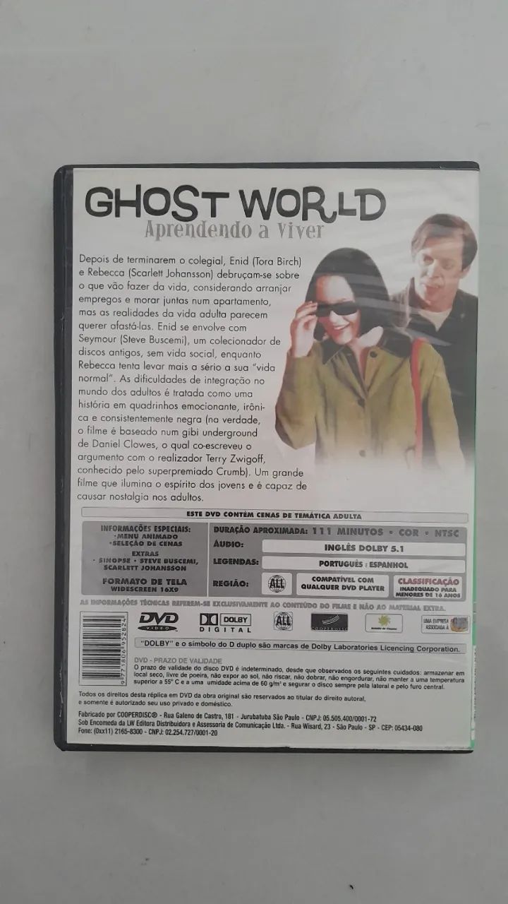 DVD Ghost World - Aprendendo a Viver - CDs, DVDs etc - Vila Maria