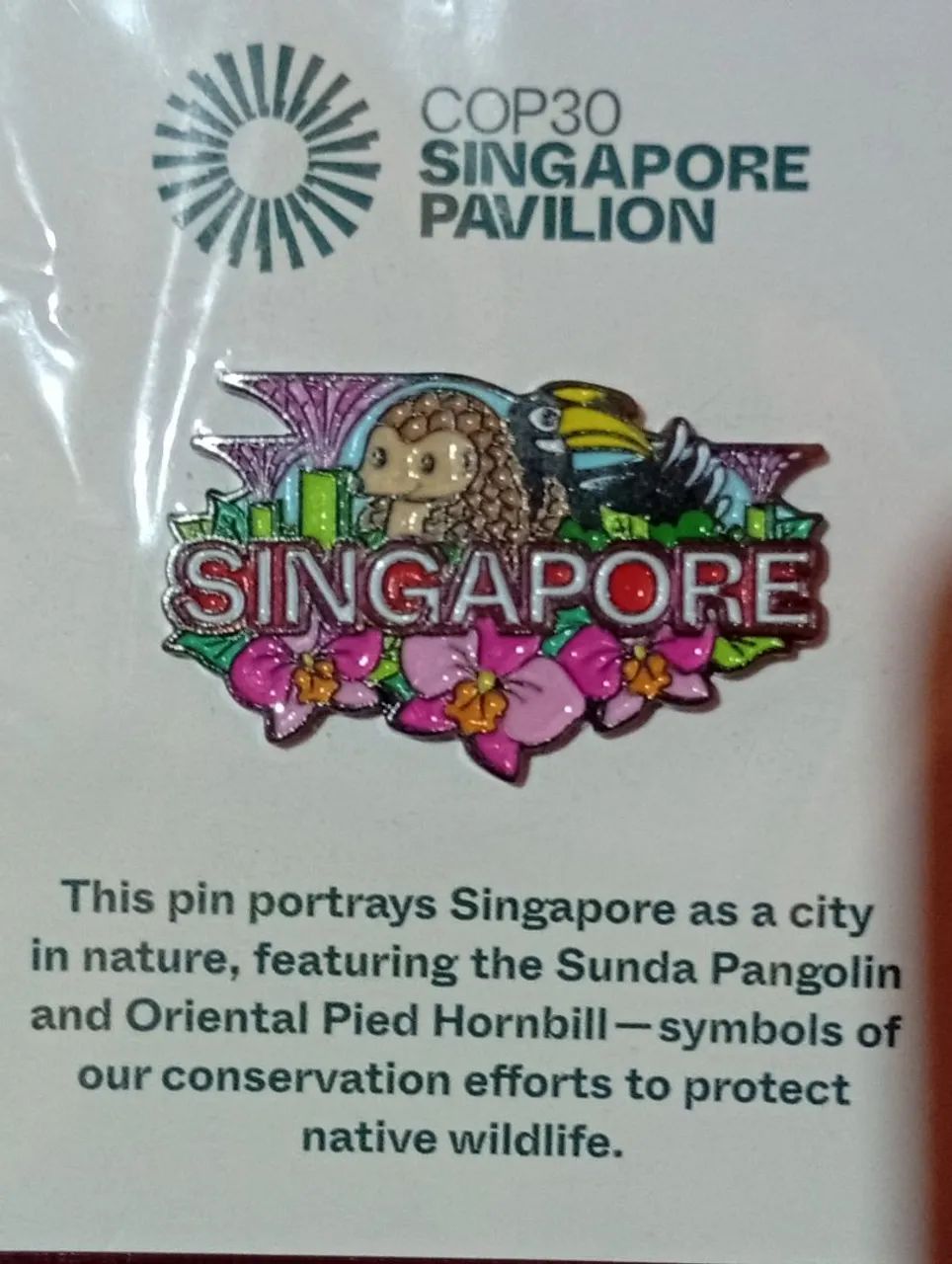 Pin Singapura COP30 Exclusivo Lacrado - Foto 2