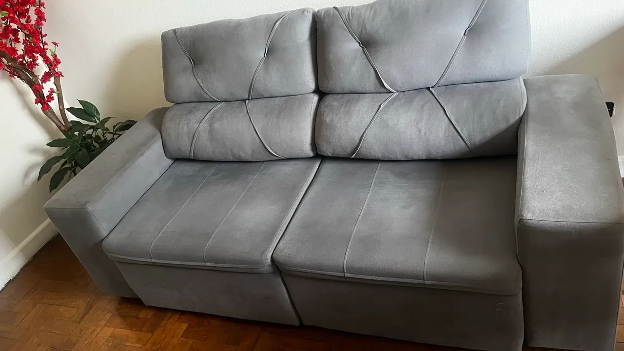 Sofá retrátil 3 lugares - Foto 4