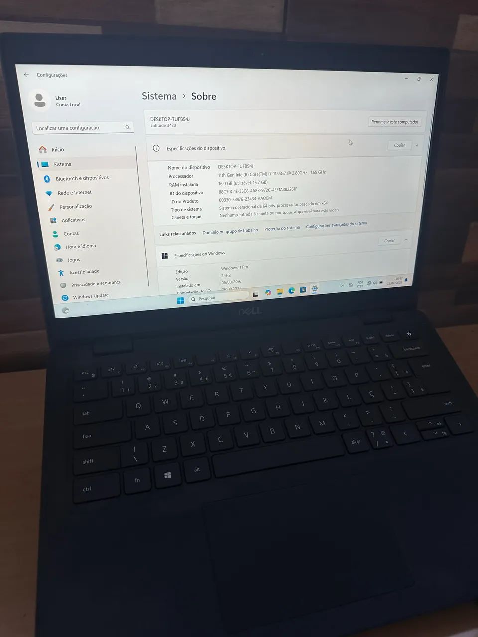 Notebook Dell i7 16 de ram - Foto 5