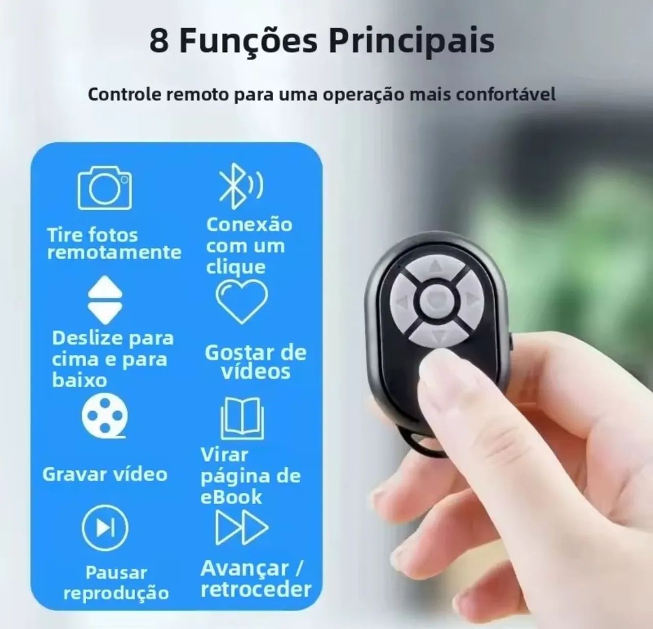 Controle remoto Bluetooth para selfie  - Foto 4