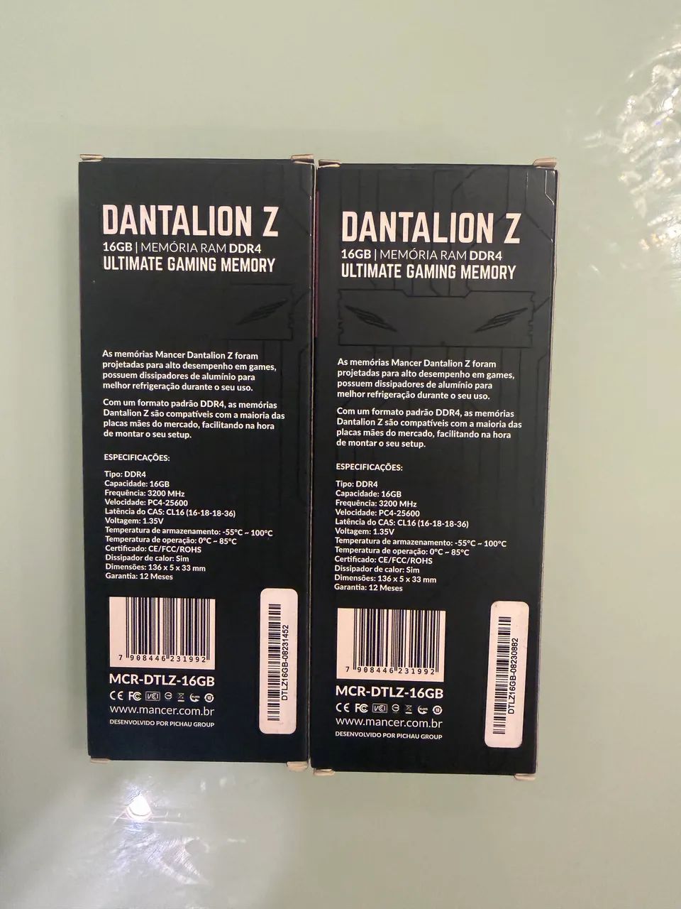 Mancer Dantalion Z DDR4 3200MHz 32gb (2x16gb) - Memória RAM