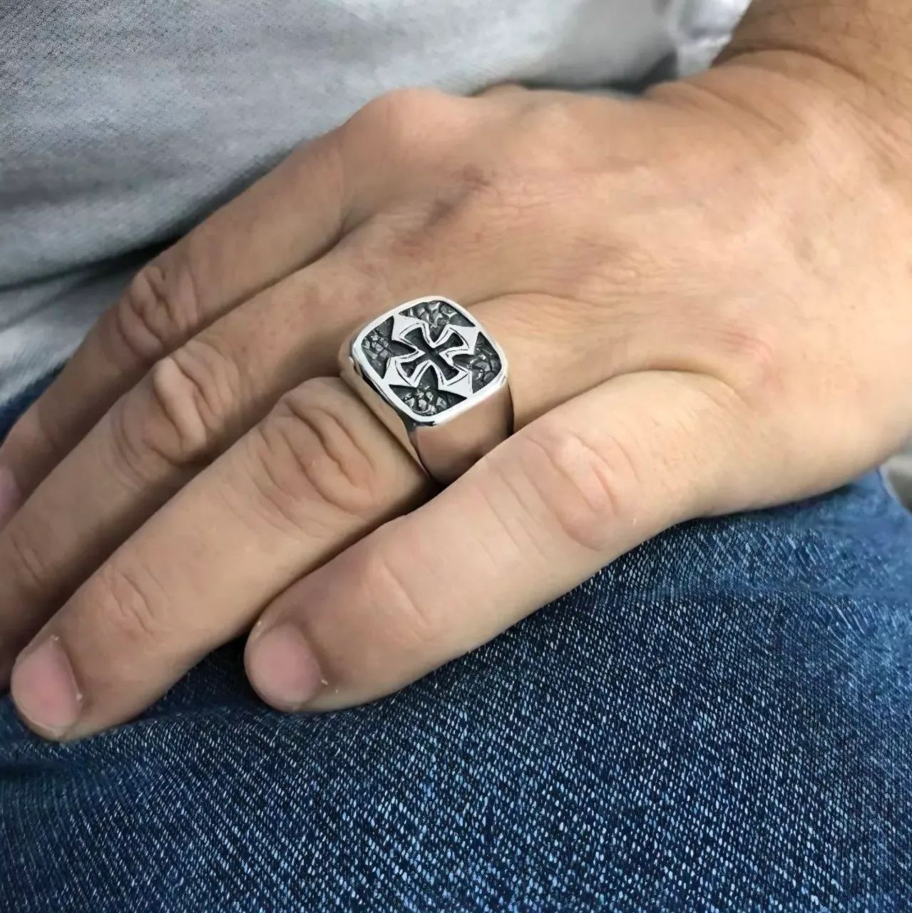 ANEL DE PRATA 950  - Foto 2