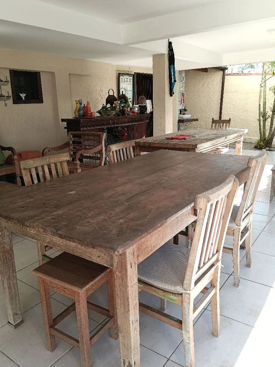 Mesa de madeira de demolição  - Foto 3