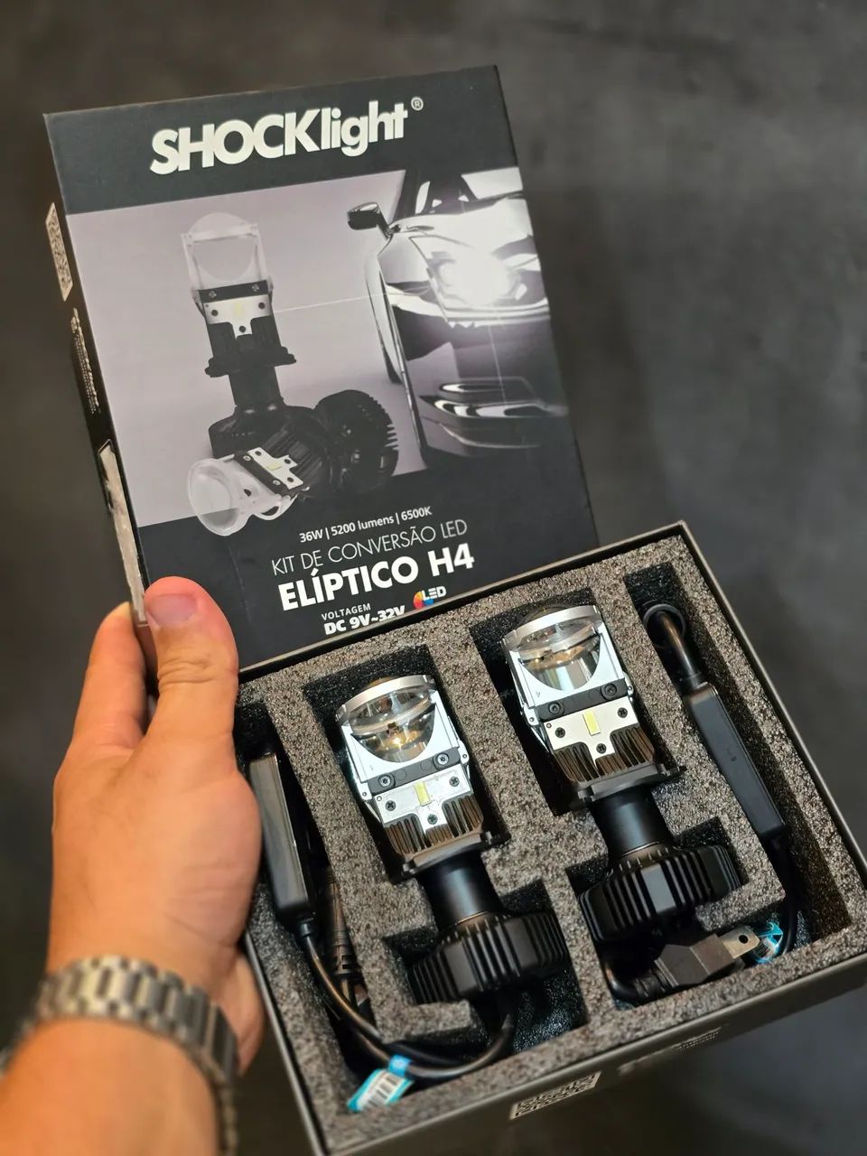 Farol Led Projetor H4 Pra Carro ou Moto
