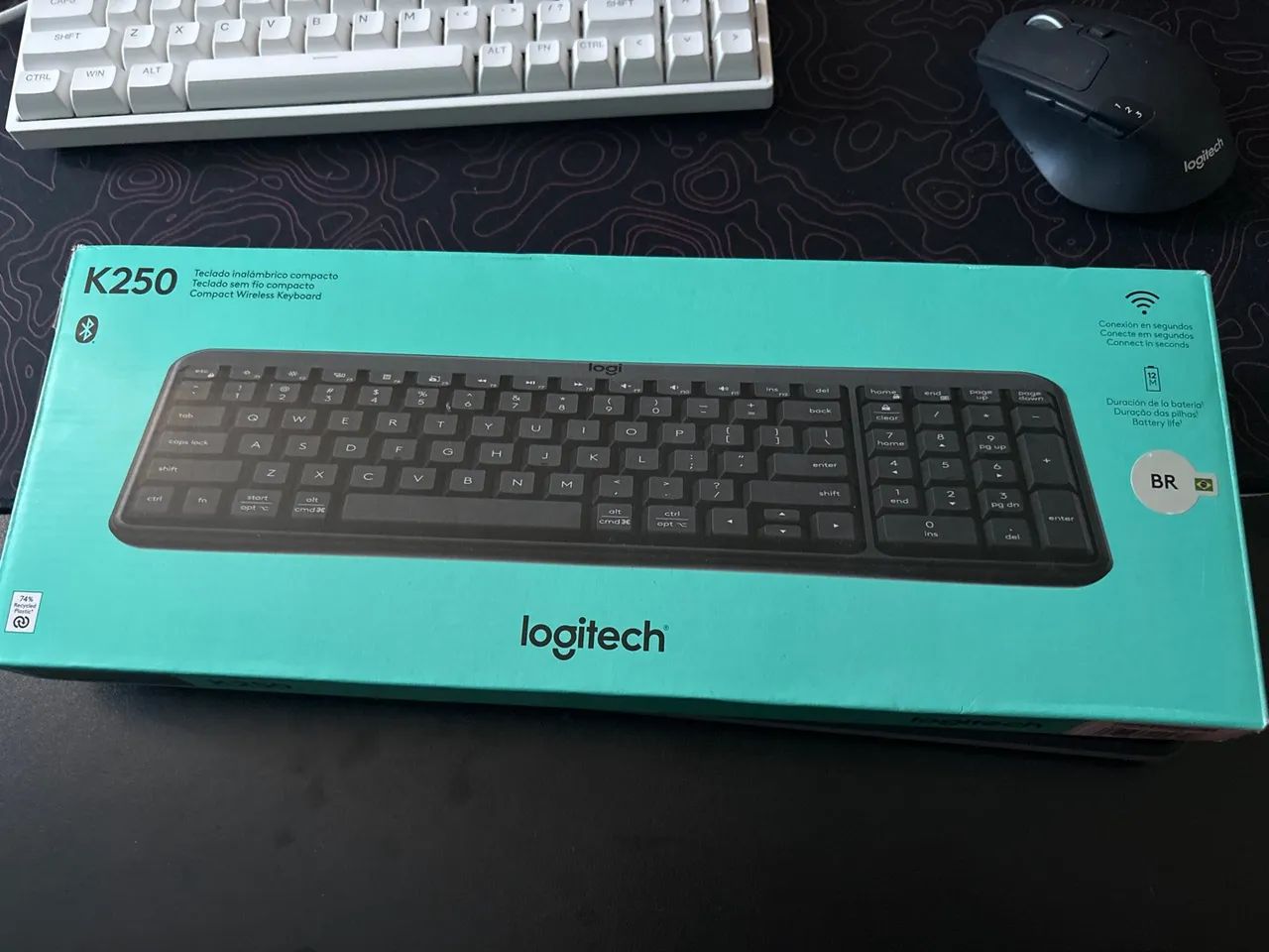 Logitech K250 Teclado Bluetooth - Novo - Foto 3